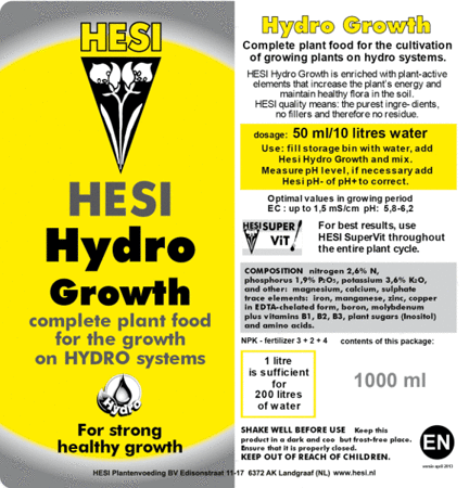 Hesi Hydro Wuchs 1L