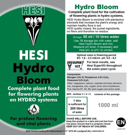 HESI Hydro Blüte 10L 