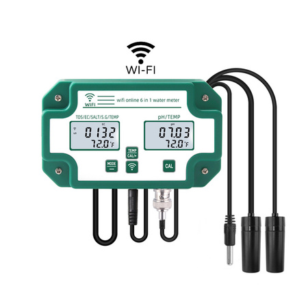 Digital pH, EC, TDS, S.G, ppt, Temp Meter 6in1 C600 WiFi Comboinstruments