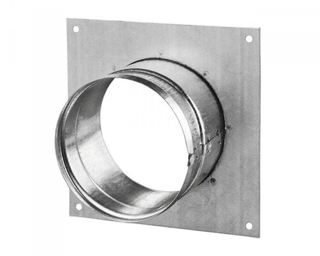 Wall flange square Ø125mm