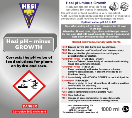 Hesi Ph Minus Рост 1л