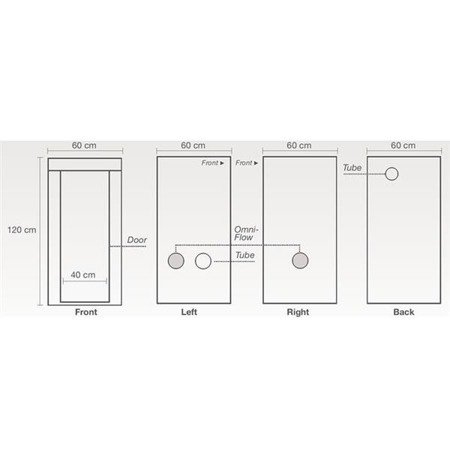 HOMEbox® Ambient Q60+ - 60x60x160cm